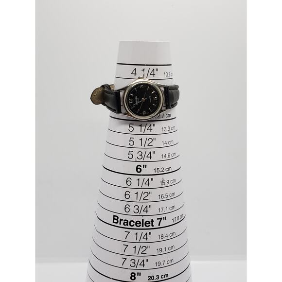 Anriya Milan women\'s watch. Small black face with silver accents main image 5